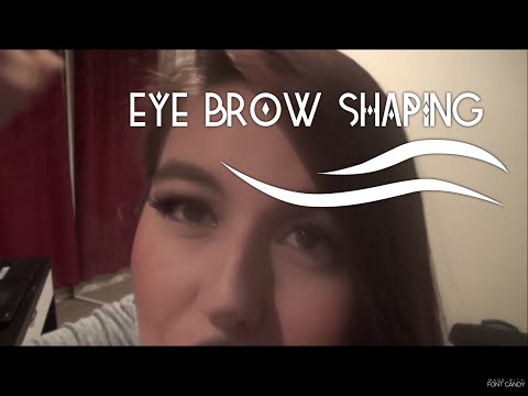 ASMR Eyebrow Shaping