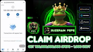 🎥 How to Claim Free 100,000,000,000 SPEPE ~ 1,000 USDT on Trust Wallet | Buy & Hold New Airdrop