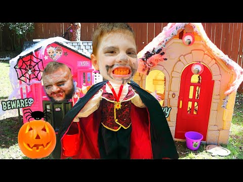 KiDS Halloween FUN With CALEB! Candy Trick or Treating, Pretend Play, and Spooky Bug Hunts with Mom