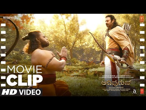 Ram meets Hanuman (Movie Clip #5): Prabhas | Saif Ali Khan | Kriti Sanon | Adipurush