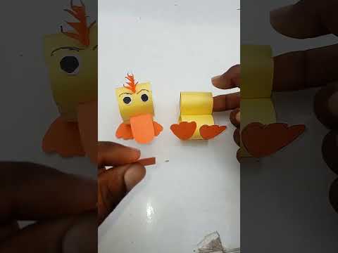 lsn't beautiful 💥paper craft ideas 🔥 chicken chick #ytshorts #diy#viral #paper