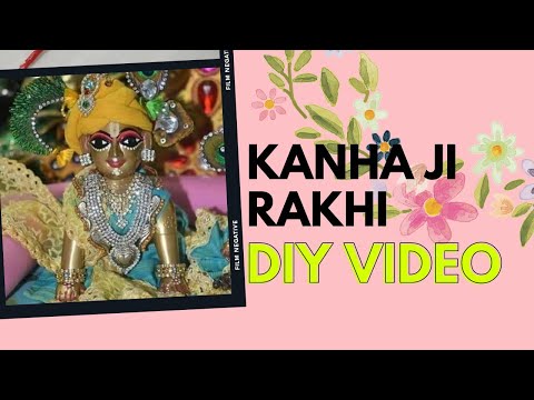 kanhaji Rakhi DIY,Bhagwan ji Rakhi,rakhi2021,new Rakhi,simple Rakhi,easy flower Rakhi,ghar par banay