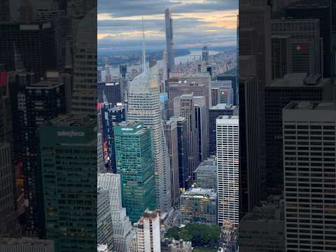 Stunning Sunset view of Manhattan, New York from the Empire State Building!#empirestatebuilding #nyc