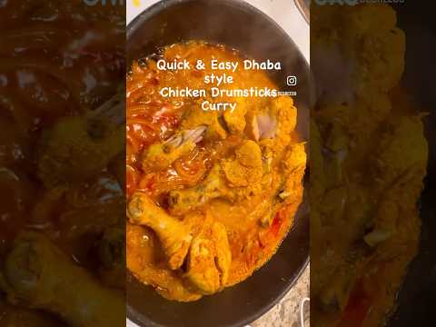 Quick and Easy Dhaba Style Chicken Drumsticks #foodblogger #viralreels #cookingreels #chicken #india