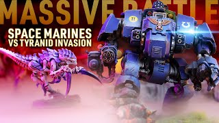 Space Marines vs Tyranids! 8,000+ Points Clash in an EPIC Battle! Warhammer 40,000