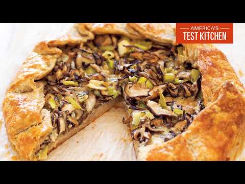 Cheesy Mushroom & Leek Galette for a Fancy Dinner! | Julia At Home (S7 E3)