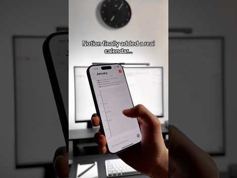 It’s finally here. #notion #calendar #productivity