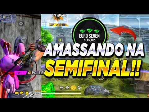 SEMIFINAL LIGA SEVEN🏆(Com Webcam)IPhone XR HIGHLIGHTS EM CAMPEONATOS DE FREE FIRE