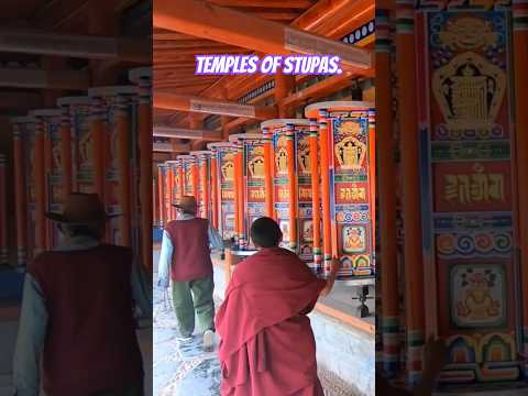 Tibetan Prayer Wheels #tibet #tibetanculture #china #chinatravel