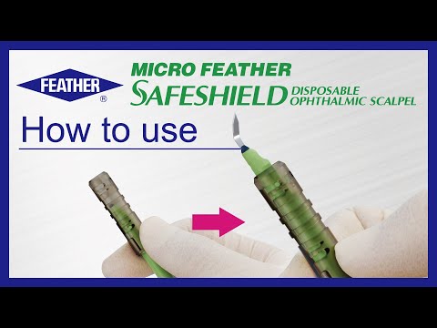 【How to use】MICRO FEATHER Safeshield Ophthalmic Scalpel