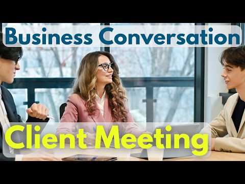 Client Meeting in English "10 Business Scene Conversations" | Business English Learning