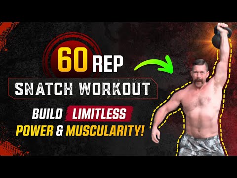 INTENSE Single Kettlebell Snatch Workout [60 Rep Power Builder!] | Coach MANdler