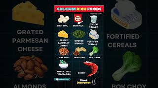 Top 10 Calcium Rich Foods for Stronger Bones | Calcium rich foods #healthyfood #calcium #shortsvideo