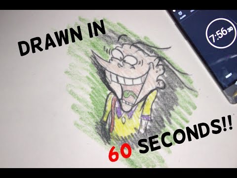 How I Draw Eddy from Ed, Edd, n Eddy in 60 Seconds