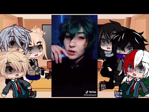 MHA react to villain Deku (all parts) REPOST