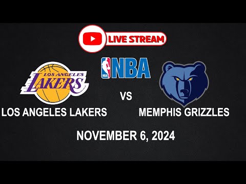 NBA LIVE! LAKERS vs MEMPHIS | NBA REGULAR SEASON | November 6, 2024 | NBA2K24 Simulation Only