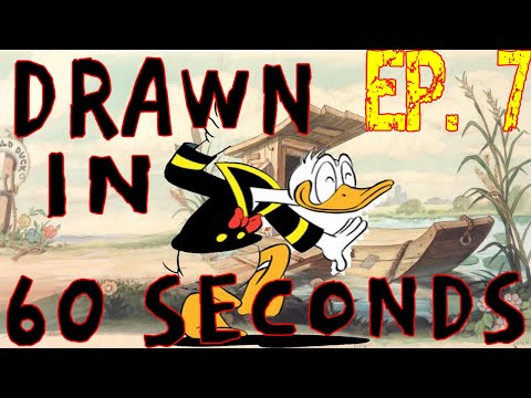 How I Draw Donald Duck Drawn in 60 Seconds