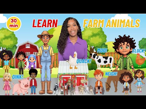 Learn Farm Animals | Learning with Ms Houston