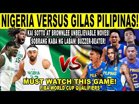 GILAS PILIPINAS vs NIGERIA - Pinas Perfect Play! Sobrang Ganda ng Teamwork! FIBA Qualifiers 2k