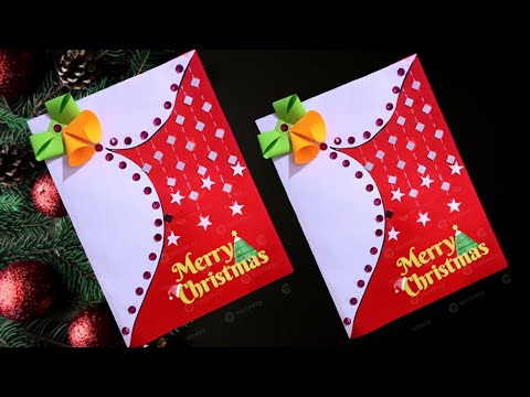 Christmas card making, how to make a beautiful Christmas card, easy card making idea