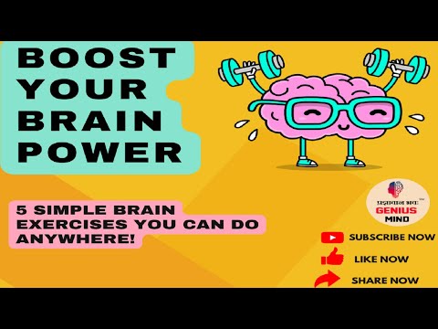 BOOST YOUR BRAIN POWER | 5 SIMPLE BRAIN EXERCISES YOU CAN DO ANY WHERE| #BRAINPOWER #BRAINEXERCISES