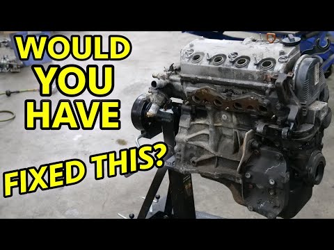 What A Honda Civic Engine Looks Like Inside After 250-300K Miles. 01-05 1.7L D17A1 Complete Teardown