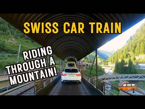 Taking a Car Train Through a Mountain to Grindelwald?? | Autoverlad in Switzerland