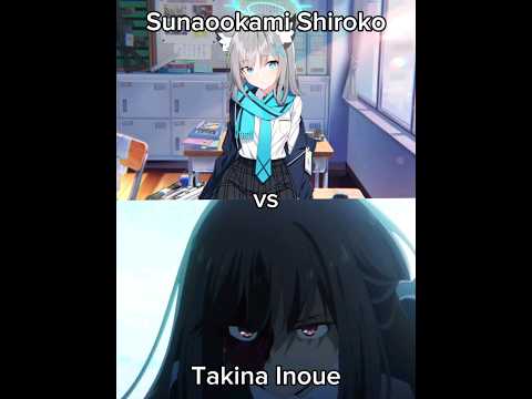 Sunaookami Shiroko vs Takina Inoue (Blue Archive | Lycoris Recoil) #bluearchive #lycorisrecoil