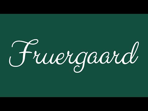 ✎ Fruergaard ✎ English Cursive Handwriting Tutorial