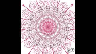 マンダラアート　デジタルアート練習⑤ #mandala #ibispaint #degitalart #illustration #マンダラアート