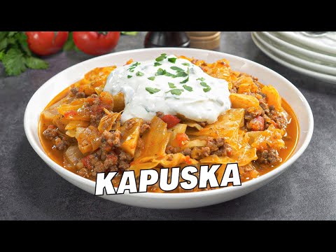 KAPUSKA - Turkish CABBAGE & GROUND BEEF STEW. Delicious & Easy Dinner. Recipe by Always Yummy!