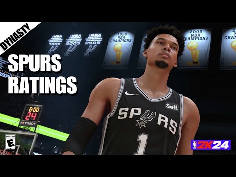 SPURS 2K24 Ratings & FIRST LOOK At Victor Wembanyama IN GAME!