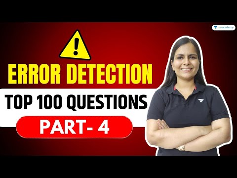 Top 100 Questions - Error Detection (Part-4) English Grammar Nimisha Bansal | Bank Affairs