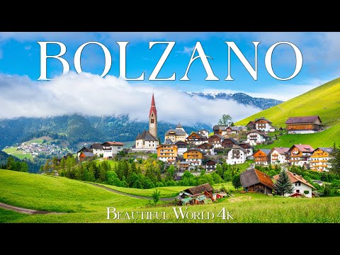 Bolzano 4K - Stunning Alpine Views, Lush Green Valleys, and Majestic Dolomites - Relaxing Music 4K