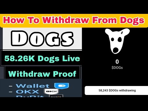 Dogs Live Withdraw Video 58.26k dogs Live Withdraw proof🥳|Dogs coin 0.02$ Per Coin Live 500$ Dogs😵‍💫