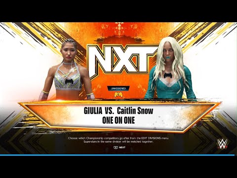 WWE 2K24 AWA Wrestling: Giulia vs Caitlin snow