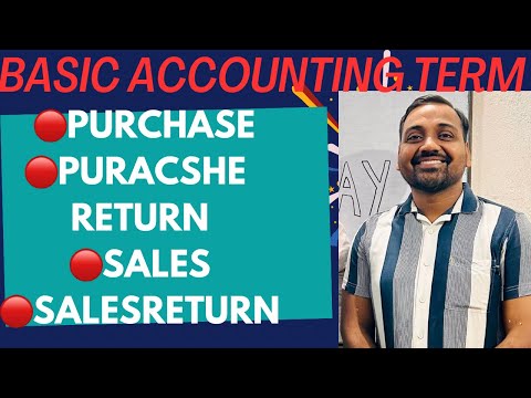 🔴 Basic accounting terms || Meaning of sales sales return purchase purchases return