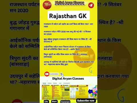 Rajasthan GK Questions You NEED To Know For REET 2025! #reet #rajasthangk