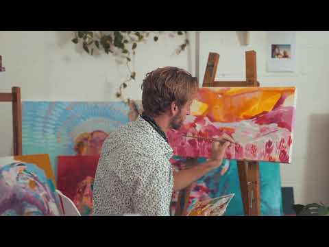 A Male Painter | Copyright Free Video Footage