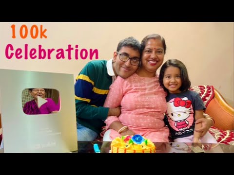 Silver Play Button Celebration / 100k Celebration With My Family