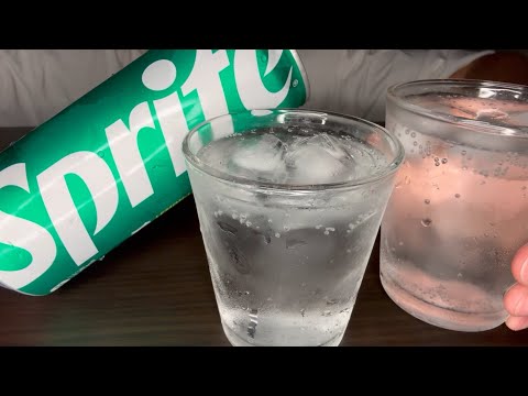 ASMR SPRITE DRINKING SOUNDS スプライトを飲む音