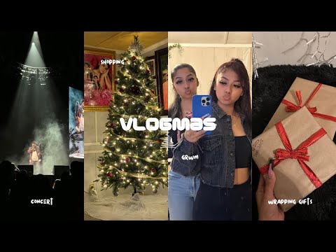 vlogmas week 1: target run, rod wave concert atl, wrapping gifts, & grwm