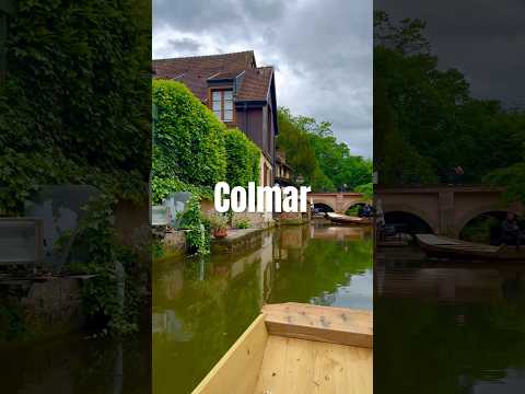 Paradise like Colmar, with a boat ride on picturesque canal. #france #colmar #paris2024 #travelvlog