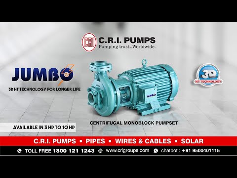 Introducing the Jumbo Monoblock Centrifugal Pump with 3D HT Technology | C.R.I. Pumps