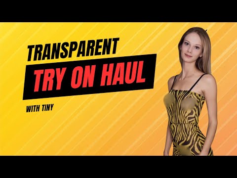 [4K TRY ON HAUL] | No Bra and No Panties Challenge 2024 Tiny HouseWife