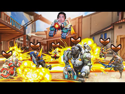 1 Classic BASTION vs 6 Players in OVERWATCH CLASSIC