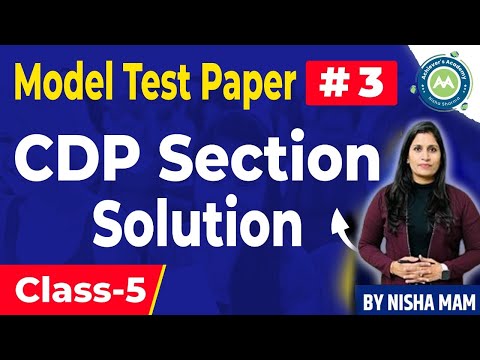 Model Test Paper -3  Htet/Ctet/Reet Exam By NIsha Sharma Achievers Academy