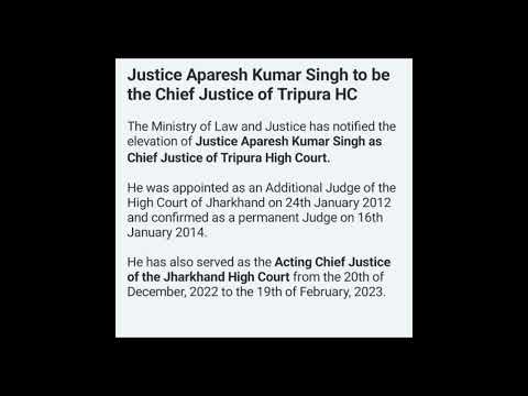 #tripura #justice aparesh kumar singh #gkfacts #currentaffairs #shortvedio