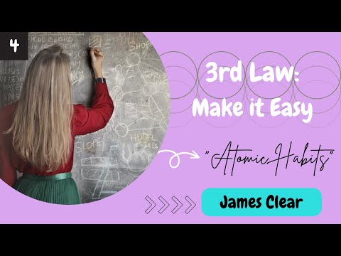 "Atomic Habits" | Understand 3rd Law of Behaviour Change in 10 minutes | Make It Easy | L_I_E