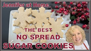 THE BEST NO SPREAD SUGAR COOKIES #nospreadcookies #sugarcookies  #cutoutcookies #christmascookies